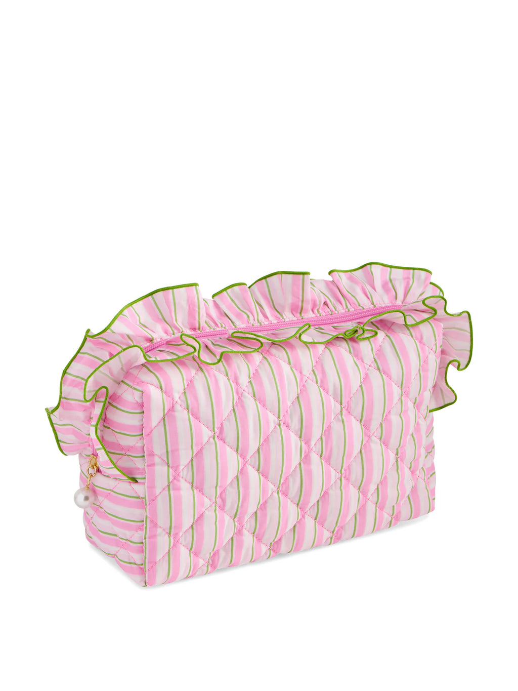 Fancy Large Zip Pouch Pink