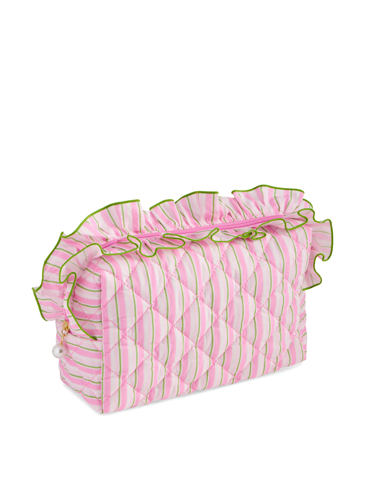 Fancy Large Zip Pouch Pink