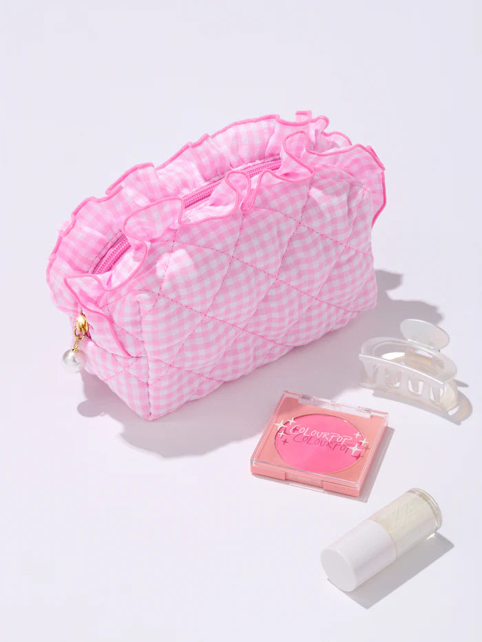 Fancy Small Zip Pouch Pink