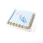 White Cocktail Napkin Tray