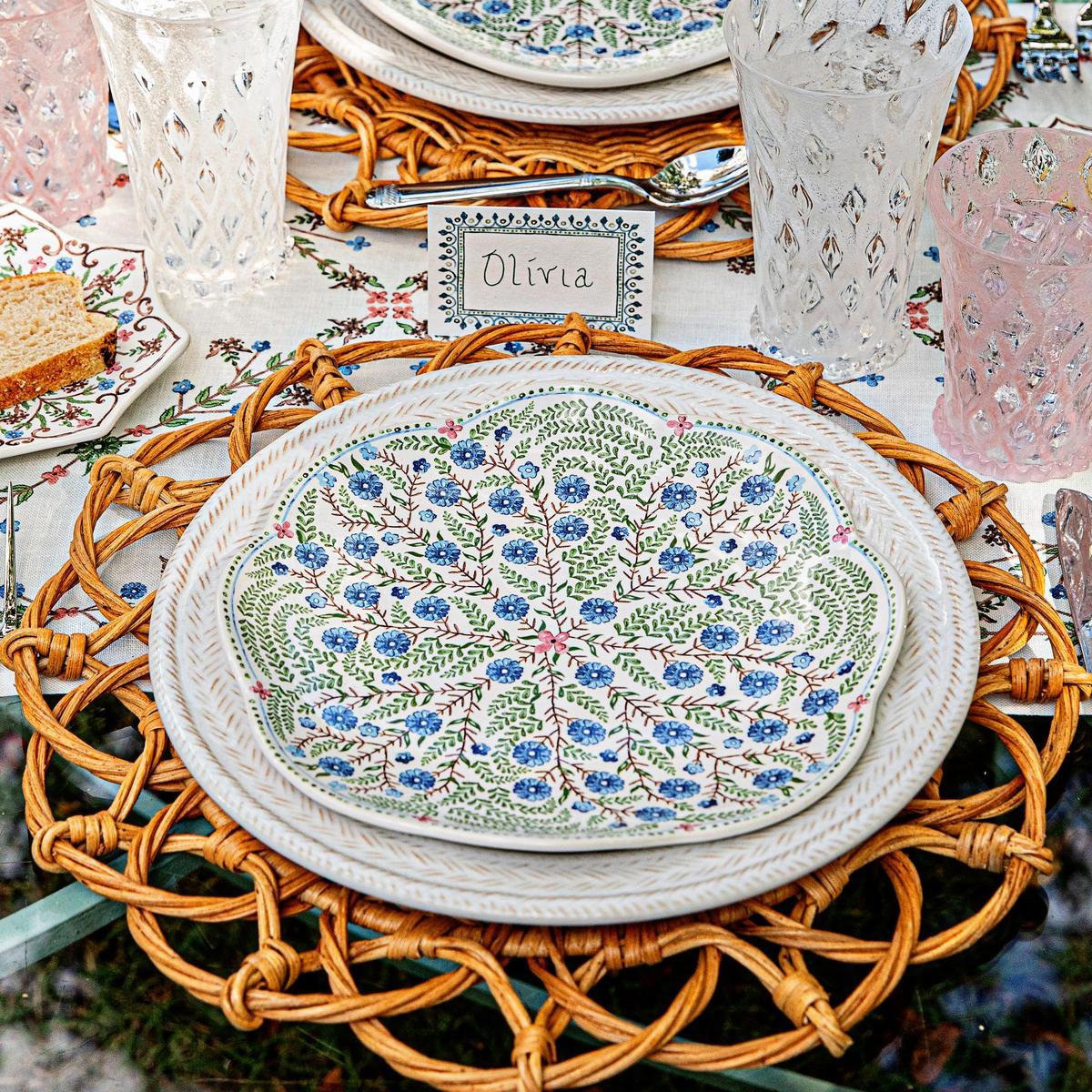 Scalloped Dessert/Salad Plate - Chambray
