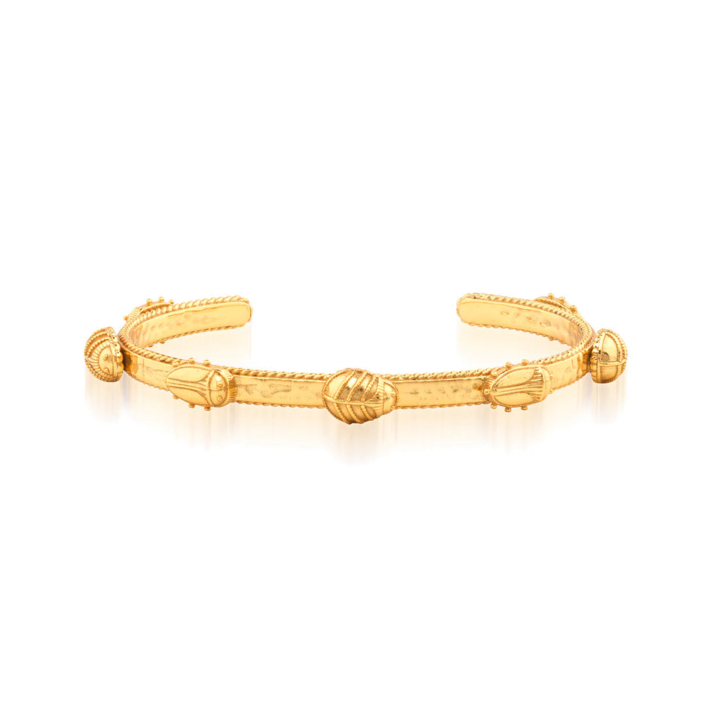Scarab Petite Cuff Gold