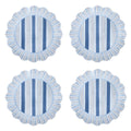 Cabana Stripe Melamine Dessert Plates Set of 4 – Ocean