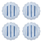 Cabana Stripe Melamine Dessert Plates Set of 4 – Ocean