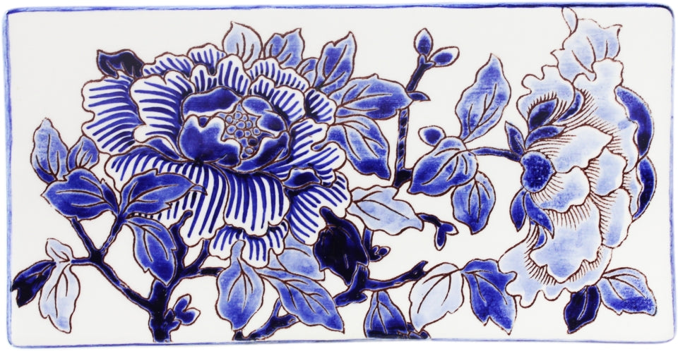 Letter Tray Pivoines Bleues