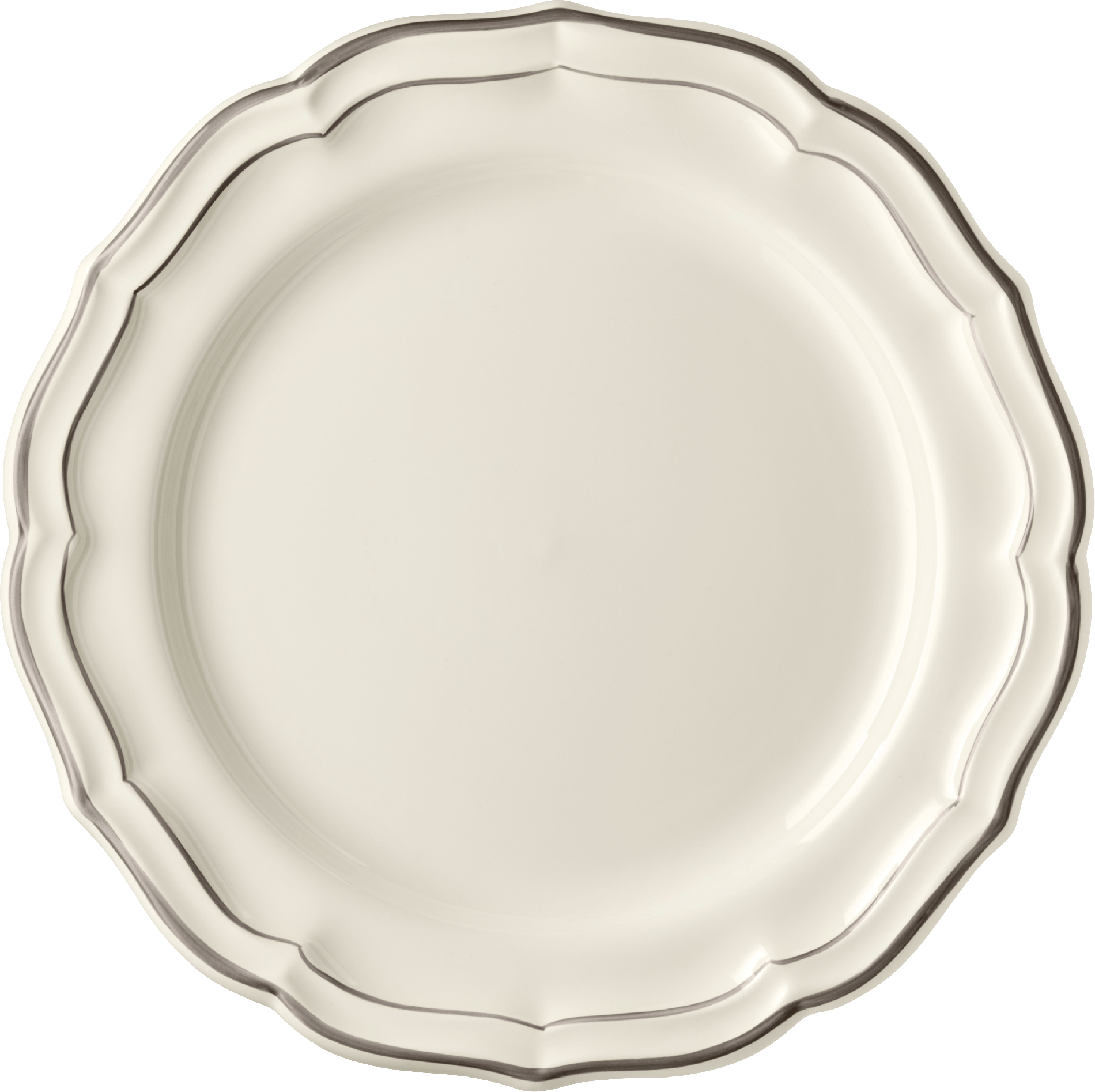 Filet Taupe Dinner Plate