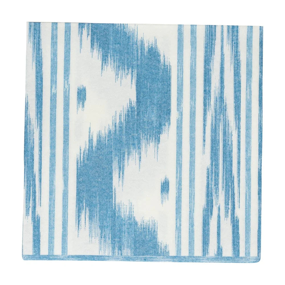 Toile De Nantes Blue-Paper Linen Napkin Airlaid Dinner-12 In