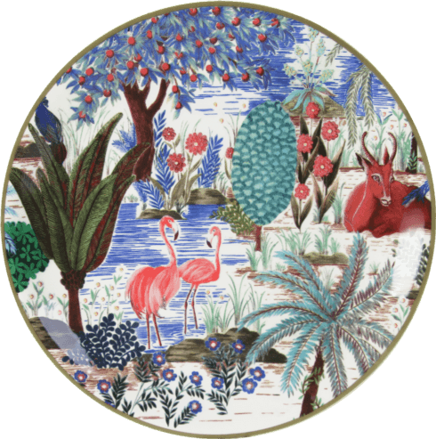 Canape Plates Assorted – Jardin du Palais (Set of 4)