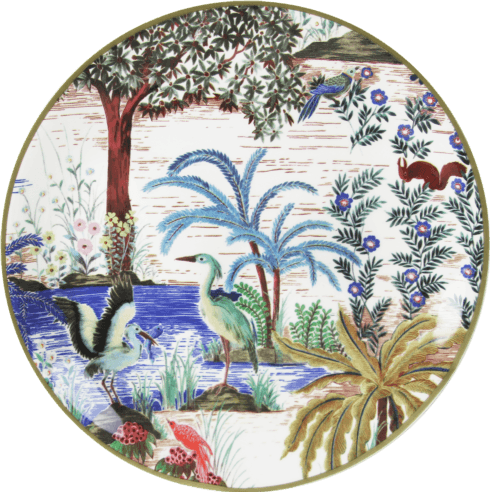 Canape Plates Assorted – Jardin du Palais (Set of 4)