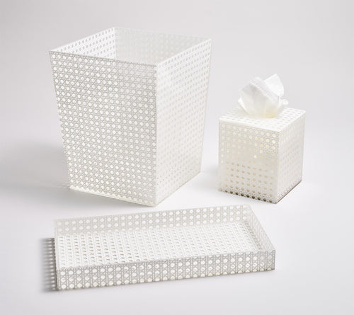 Reed Vanity Tray in White