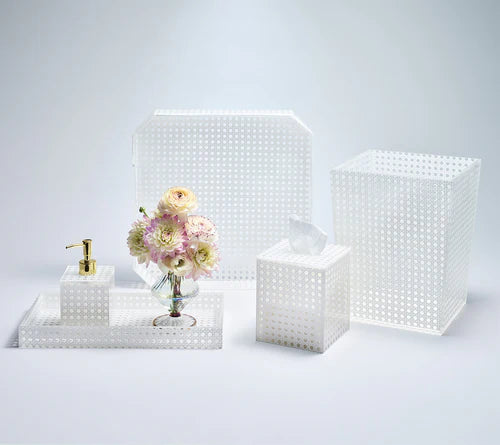 Reed Tissue Box – White