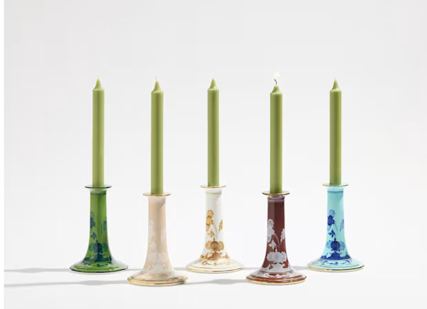 Oriente Italiano Malachite Candleholder