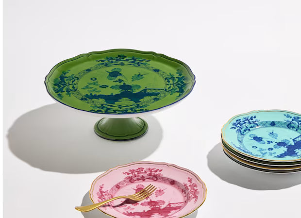 Oriente Italiano Malachite Cake Stand