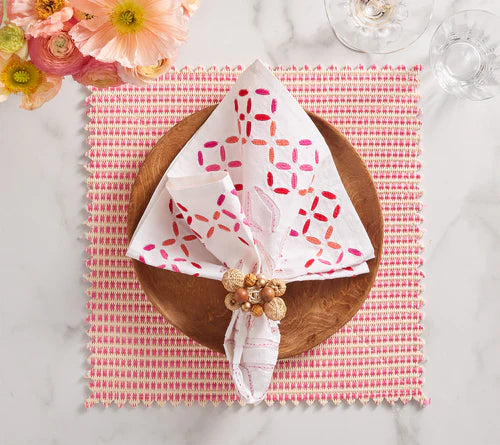Duet Placemat in Blush/Pink