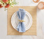Arches Napkin in Blue/White