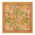 S/4 Pink & Mustard Dinner Napkins