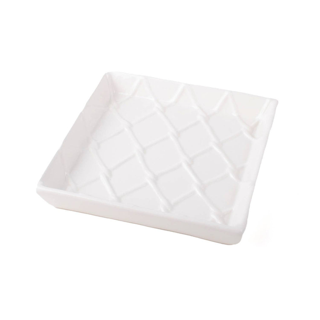 White Cocktail Napkin Tray