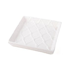 White Cocktail Napkin Tray