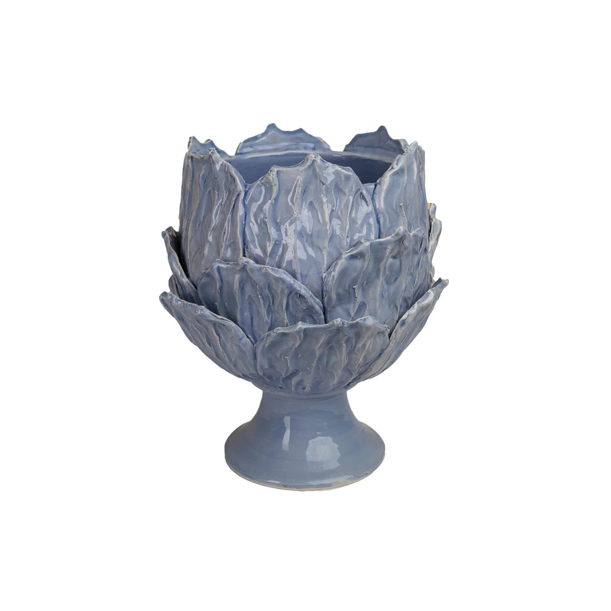 Footed Cachepot Blue Foliage Collection