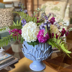 Footed Cachepot Blue Foliage Collection