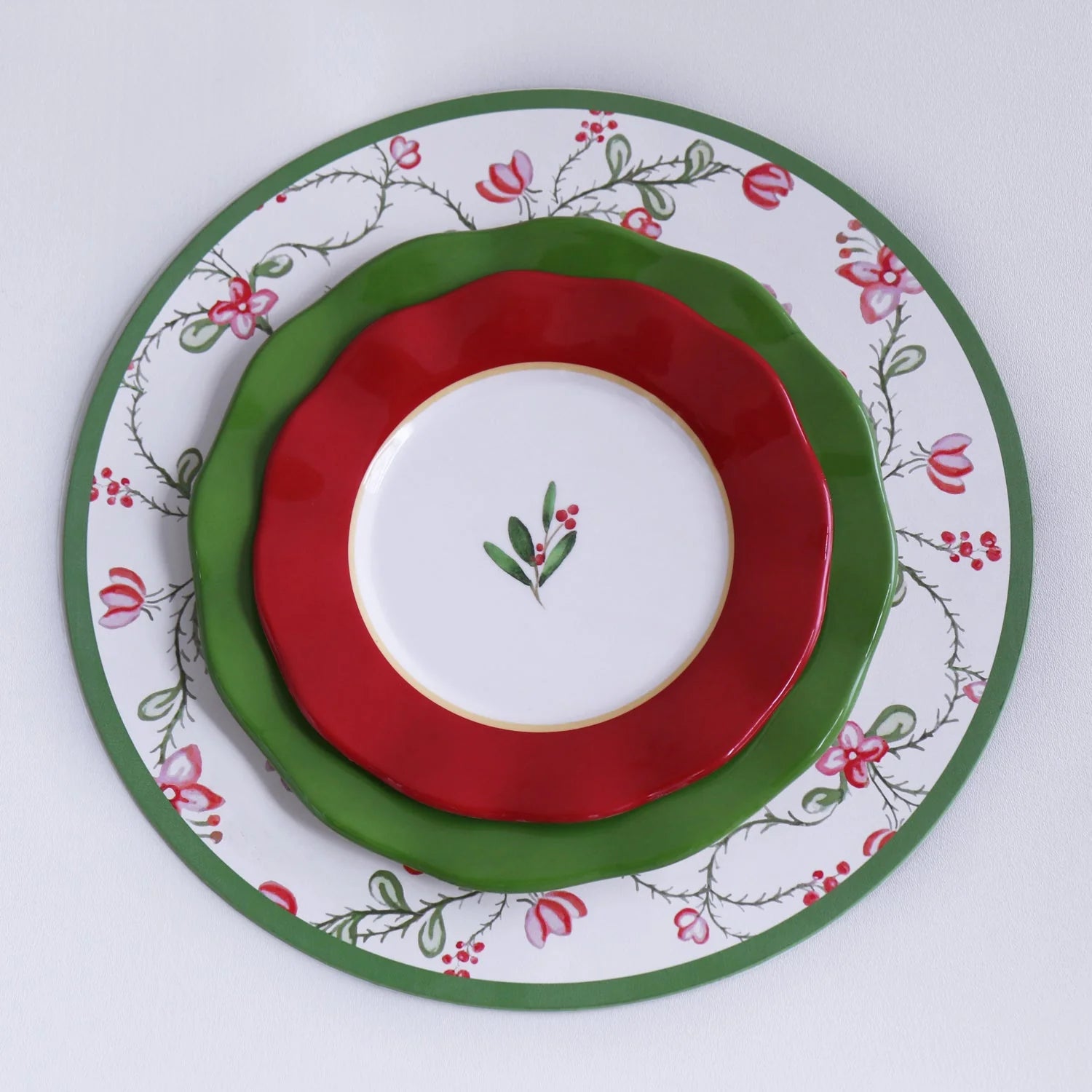 VIDA Norelle Reversible 15.5" Round Placemats (Set of 4)