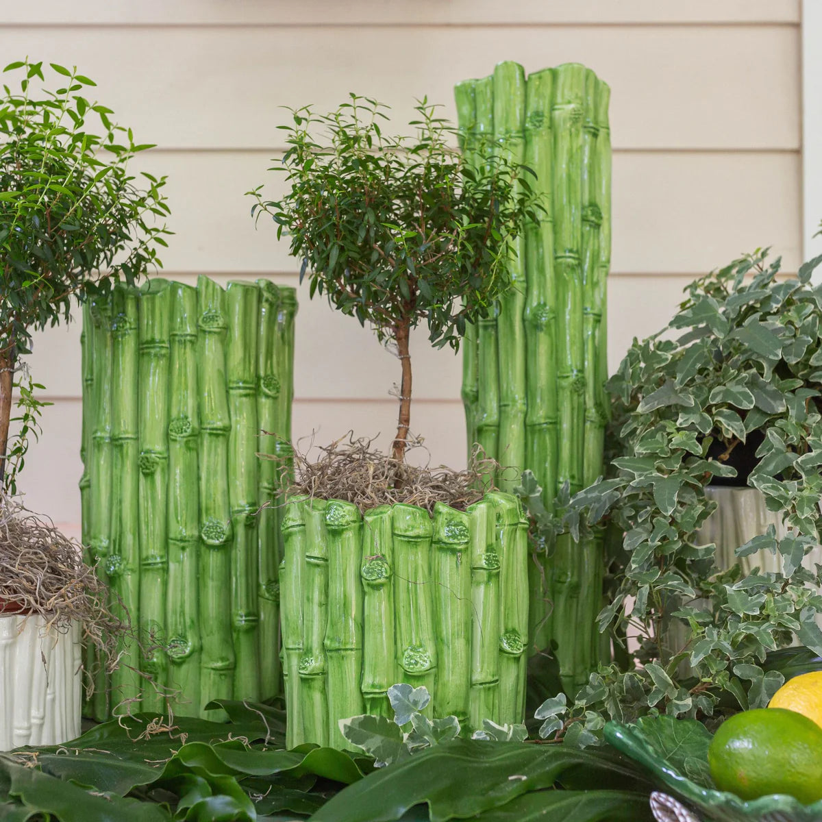 Vase Small Bamboo Green