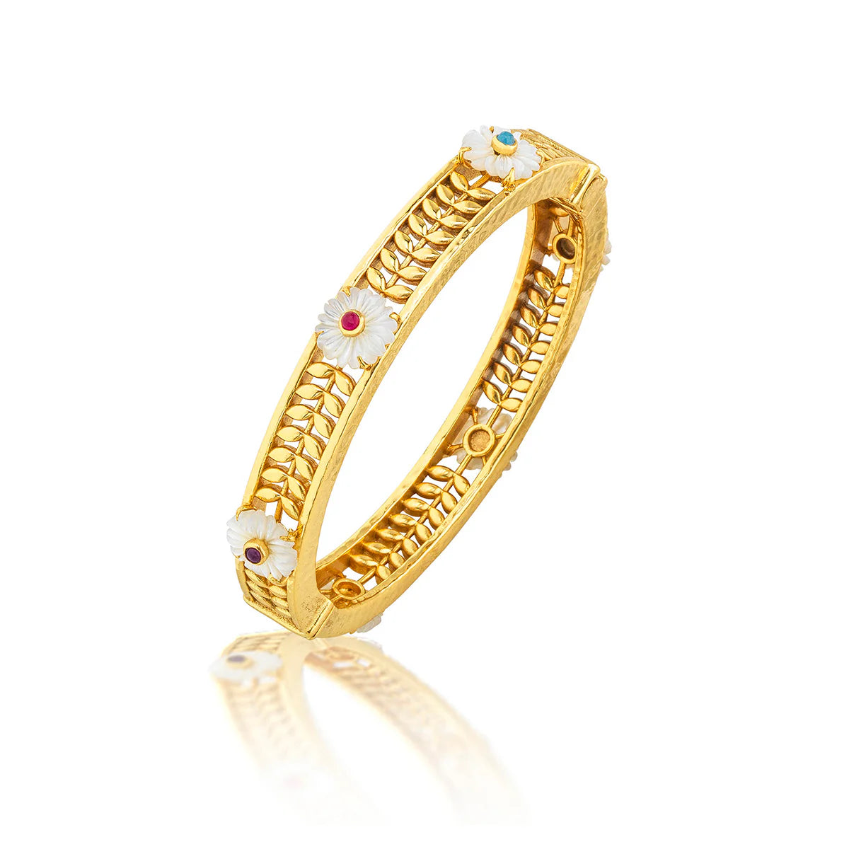 Villandry Fleur Vine Hinged Bangle Multi