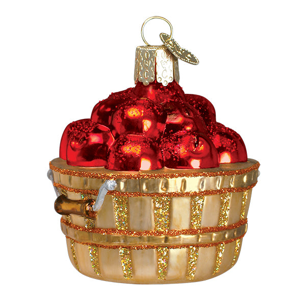 Apple Basket Christmas Ornament