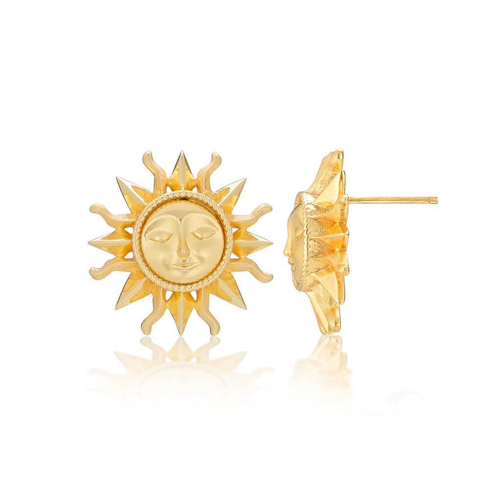 Soleil Stud Earrings Gold