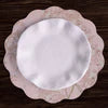 VIDA Chinoiserie Reversible Round Placemats Set of 4 (Pink & White)
