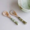RESIN Giada Salad Servers (Jade Swirl)