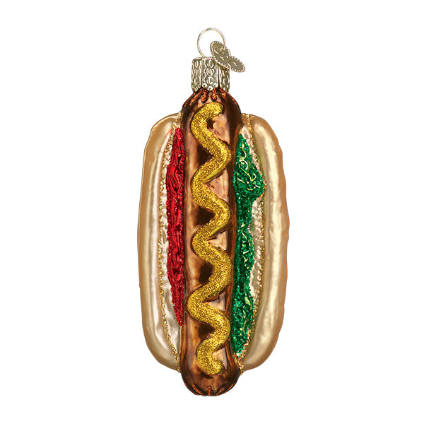 Hot Dog Christmas Ornament