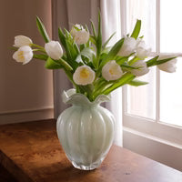 Lg Glass Vento Vase Pistachio