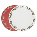 VIDA Holly Reversible Round Placemats Set of 4 Red & Green