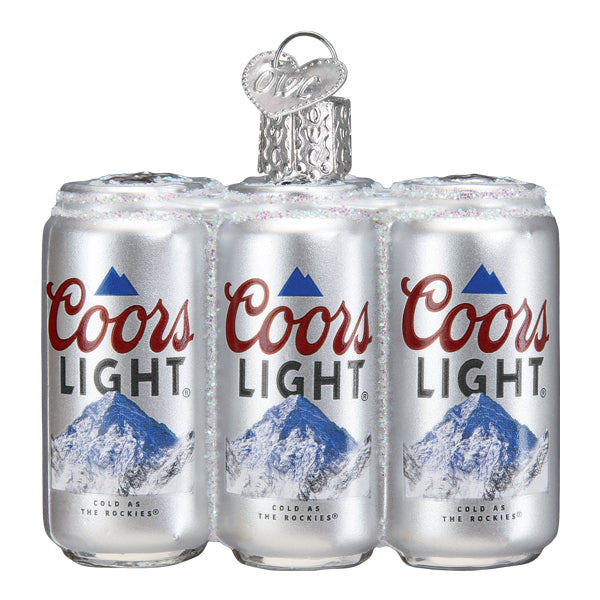 Coors Light Six Pack Christmas Ornament