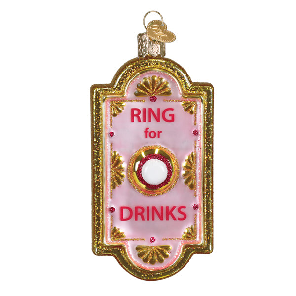 Ring for Drinks Doorbell Christmas Ornament