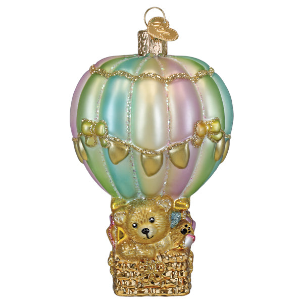 Baby Bear Balloon Christmas Ornament