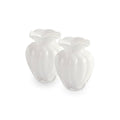 Glass Petal Small Vase Cream