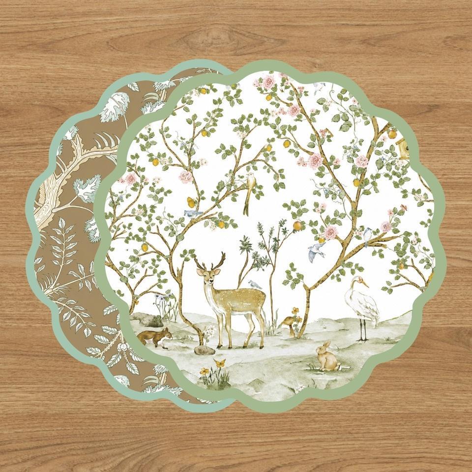 S/4 Forest Animals Reversible Placemats