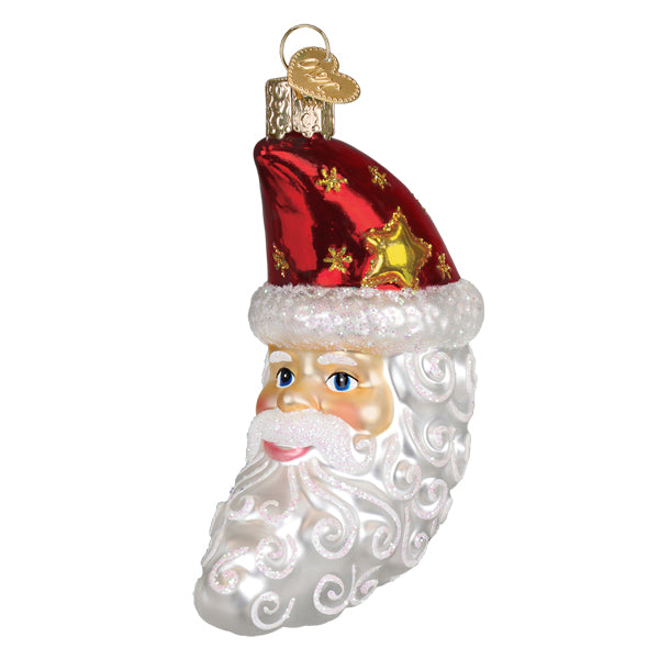 Santa Moon Face Christmas Ornament