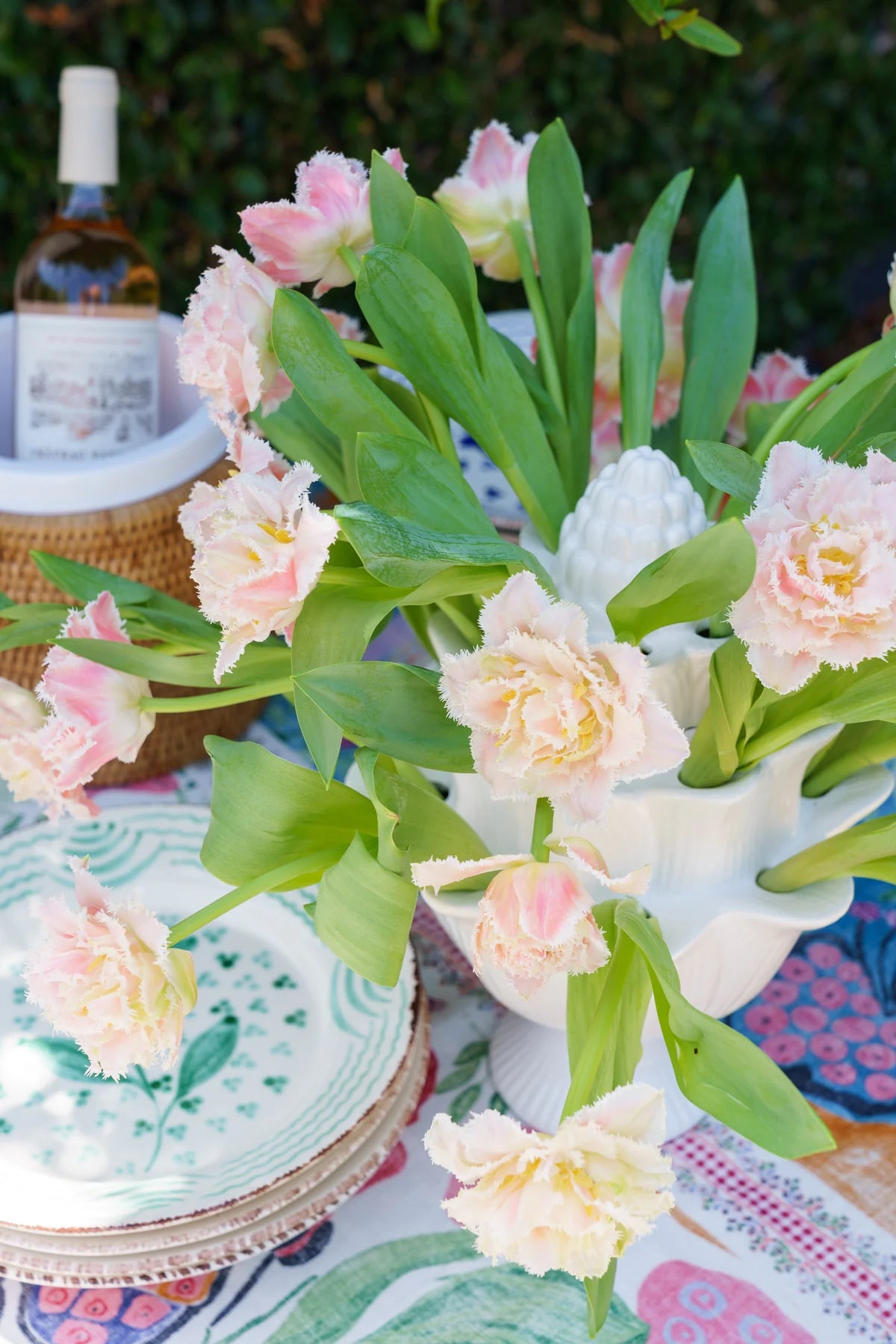 Tulipiere Artichoke White Large