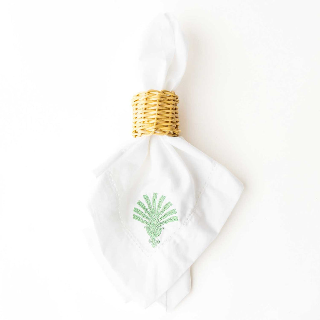 S/6 Deco Palm Napkins