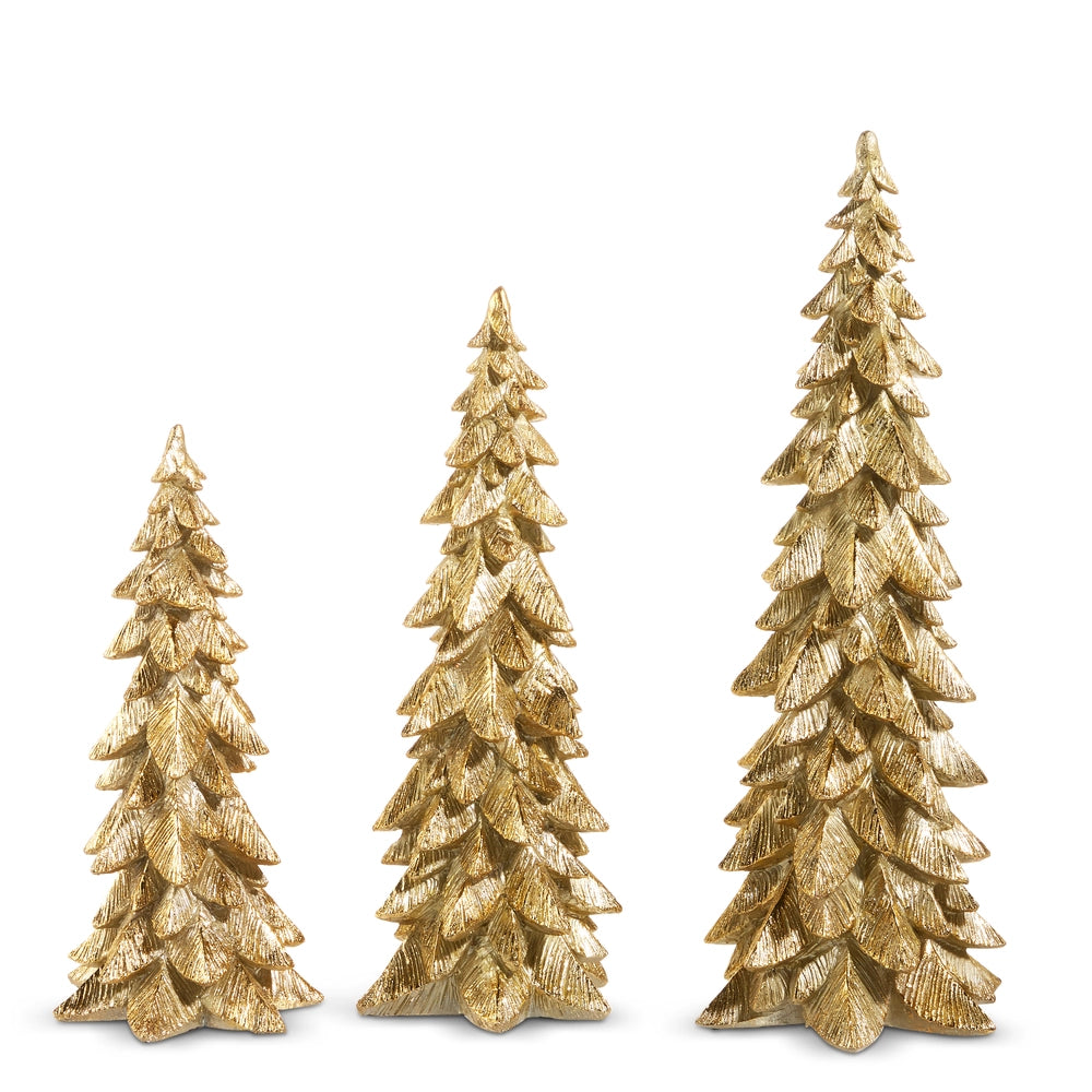 17.5" Gold Trees
