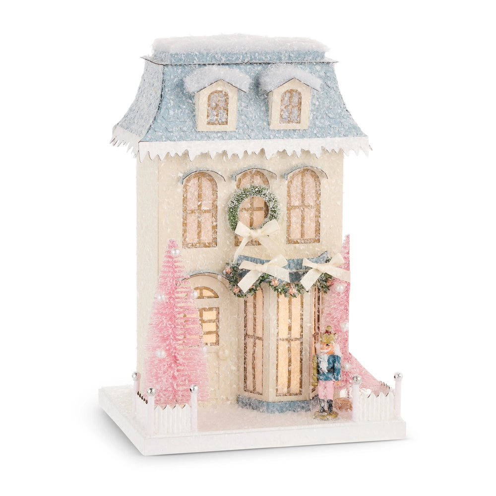 15" Lighted Paper Nutcracker House