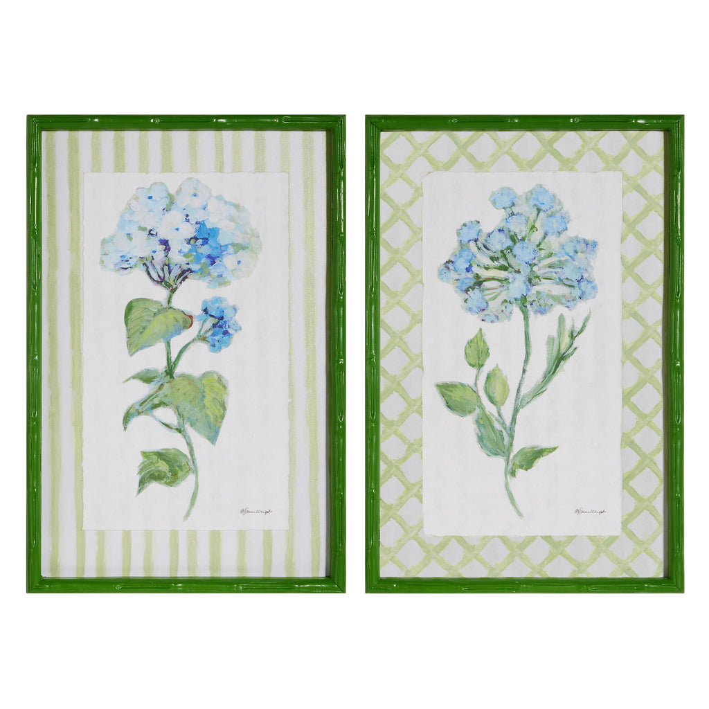 23.5 in Azure Bloom Framed Print (Assorted)