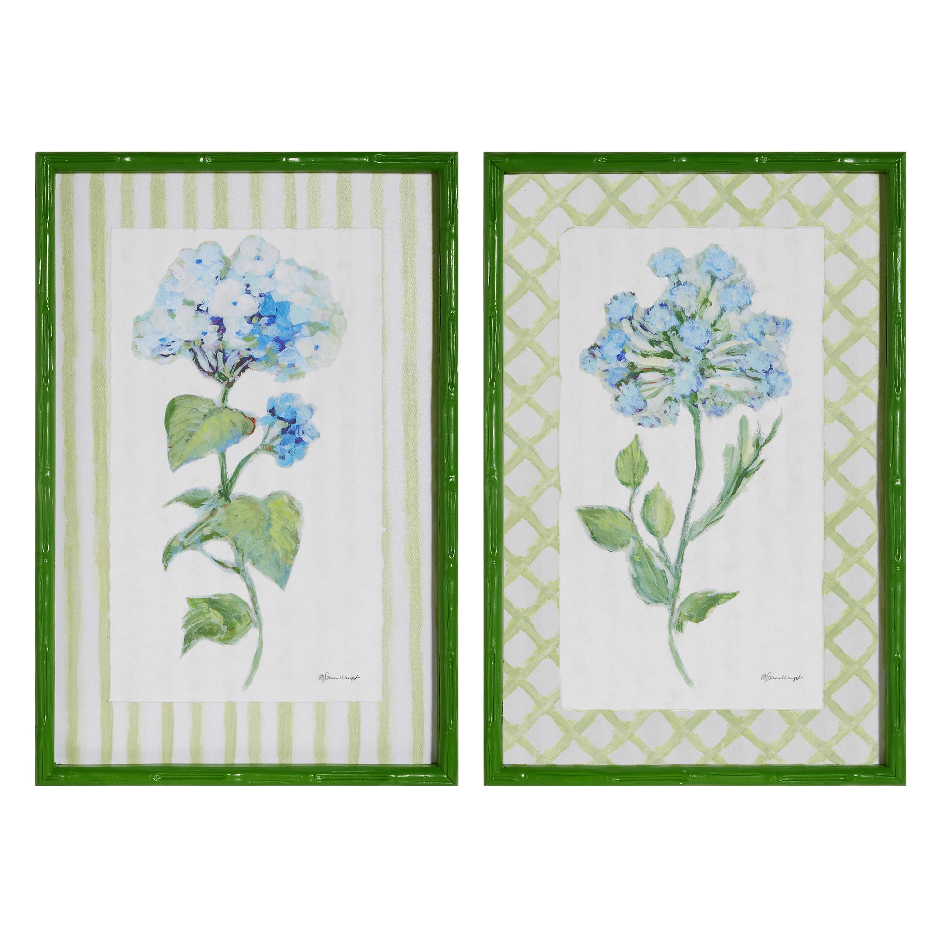 23.5 in Azure Bloom Framed Print (Assorted)