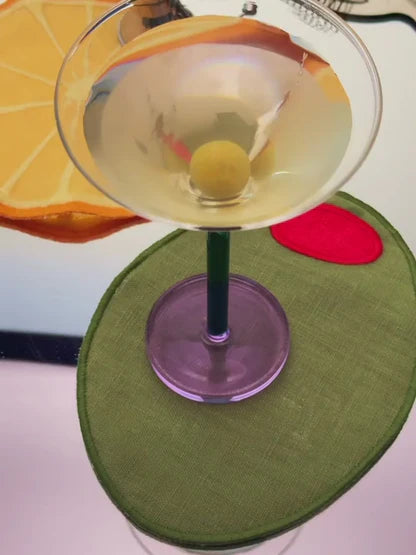 Martini Cocktail Napkins - Set of 4