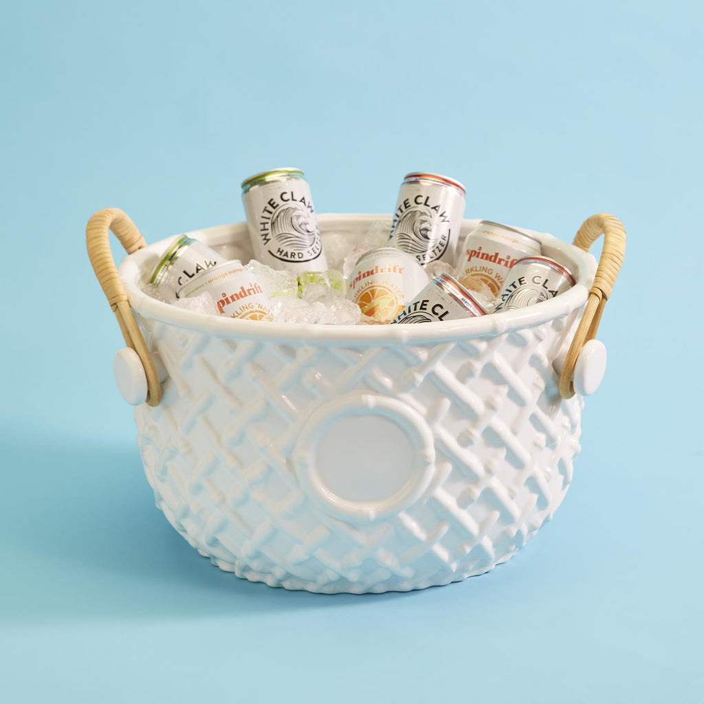 Hampton Faux Bamboo Fretwork Party Bucket