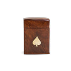 Wood Crafted Playing Card Set in Wooden Box