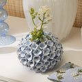 Blue Hydrangea Flower Bud Vase / Taper Candleholder